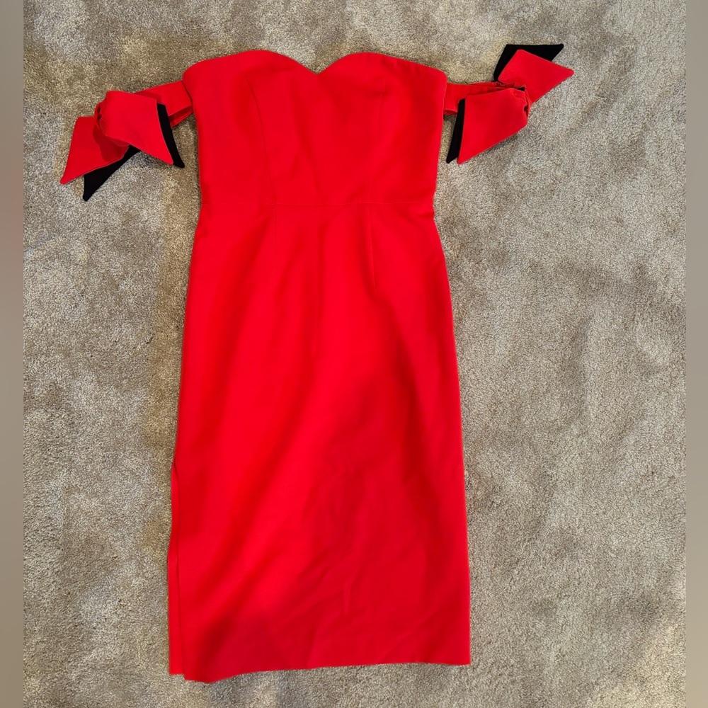 Milly red mini dress